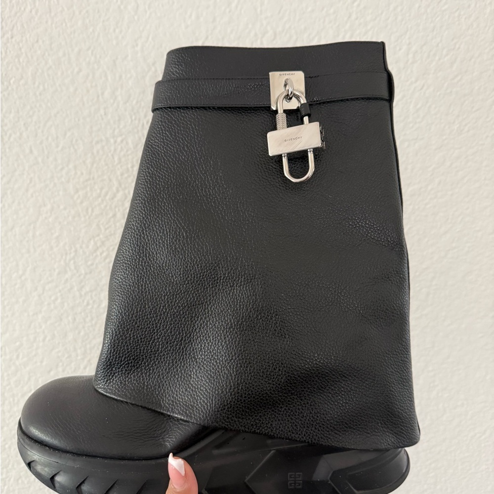 Givenchy shark boots with lock